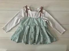 petit main さくらんぼ刺繍チュニック 100cm