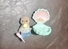 シルバニアファミリー　赤ちゃん家具コレクション ゆめいろマーメイド　ラッコ
