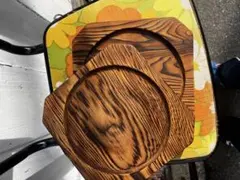 木製プレートセット 丸型と八角形