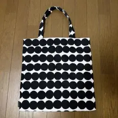 Marimekko マリメッコ ブラックホワイトトートバッグ