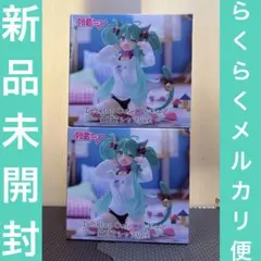 初音ミク Desktop Cute フィギュア 猫耳Tシャツver 2体セット