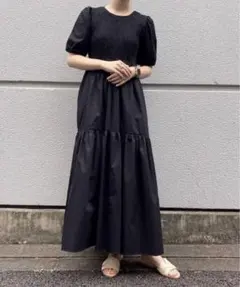 ポプリンパネルミディワンピース　ZARA