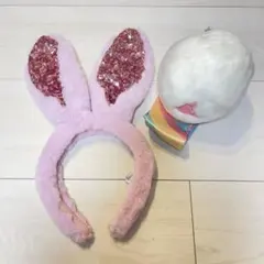 ディズニー・イースターうさぎカチューシャしっぽセット