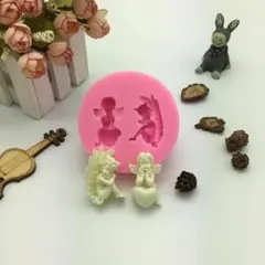 大特価⭐️シリコンモールド2個セット 天使エンゼル クラフト レジン キャンドル