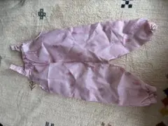 ベビー用 プレイウェア 砂場着 ピンク ウサギ柄のサムネイル