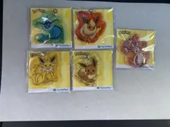 《ポケモン》ファミマ　②アクリルキーホルダー　5点セット　ブイズ