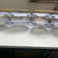 ⚫︎8/0420p02 ムーミン食品保存容器 4個セット×2箱
