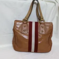 vintage BALLY トートバッグ ブラウン レザーのサムネイル