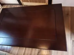 美品 カリモク家具 ローテーブル 幅122cm 引き出し2杯付き 高級感