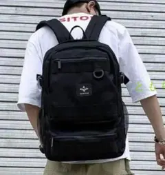 韓国バックパック★大容量 リュック★メンズ 男女兼用★通勤?通学/ブラックI