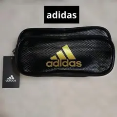 adidas アディダス ペンケース 黒 & 金【新品】ジュニア 男の子のサムネイル