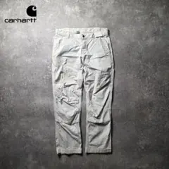 Carharttカーハートダブルニーペインターパンツホワイトペンキグランジボロ白