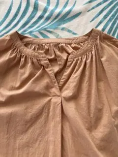 シャツワンピース ベージュ