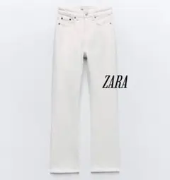 【美品】ZARA HIGH-RISE ストーブパイプ TRF デニムパンツ
