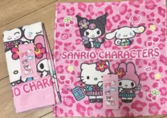 コギャル　サンリオ　ピンク　フェイスタオル　ハンドタオル