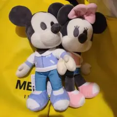 ミッキー&ミニー ちょっもっさ デココレ ペアぬいぐるみ
