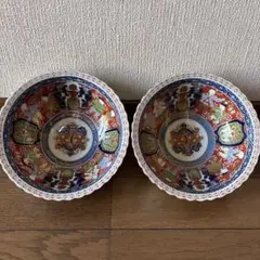 龍峰窯 染錦金彩四君子 古伊万里 19cm 中皿 2枚 - メルカリ