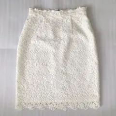 プロポーションボディドレッシング 花柄レース タイトスカート M