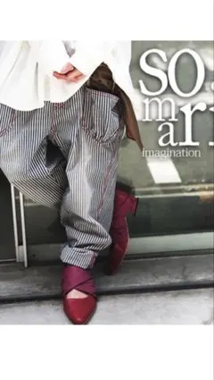 somari imagination ストライプ デニムパンツ