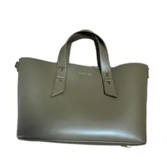 CHARLES&KEITH ダブルハンドル スローチーバッグ　カーキ