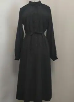 東京ソワール　レトロワンピース　ブラック