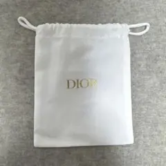 【新品未使用】ディオール 巾着 ポーチ ホワイト