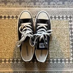CONVERSE ブラック ローカット スニーカー