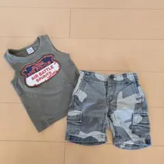Skip land タンク＆カーゴパンツ セット 90のサムネイル