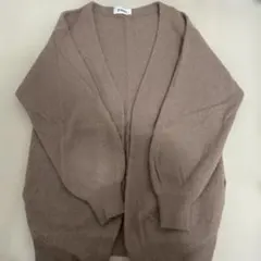 SNIDEL アンゴラニットカーディガン ブラウン