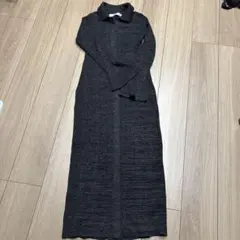ラグナムーン ダークグレー ニットワンピース
