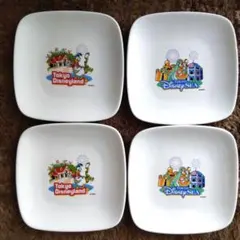 ドナルド&ディジー小皿４枚セット ディズニーランド·シーKIRINコラボ商品