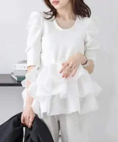 新品☆La-gemmeラジエム バルーンフリル ティアードフリル AMERYのサムネイル