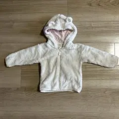H&M ボアパーカー　くま耳　80