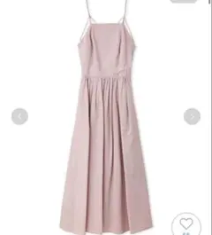 スナイデル　バックオープンキャミギャザードレス　2024SS