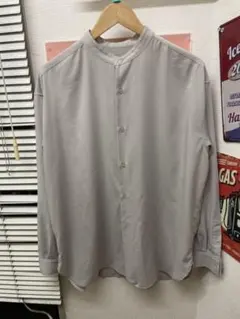 【着画あり】ノーカラーシャツ