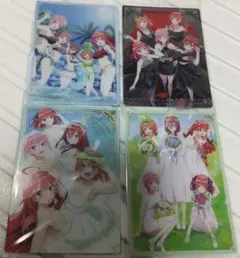 五等分の花嫁ウエハース ビジュアル　4枚セット
