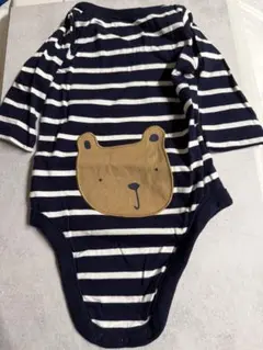babyGAP くまお尻 ワッペン ネイビー　ロンパース 0-3 month