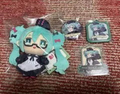 グッスマくじ C賞 初音ミク ぬいぐるみマスコット 初音ミク 缶バッジ