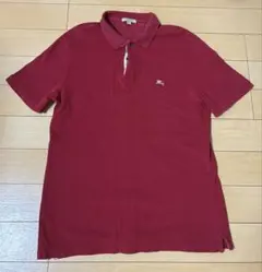BURBERRY BRIT ポロシャツ レッド Lサイズ バーバリーチェックのサムネイル