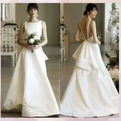 お値下げ相談可】ウェディングドレス 前撮り バックリボン 7〜9号 