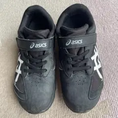 asics キッズスニーカー ブラック/ホワイト　レーザービーム　21センチ