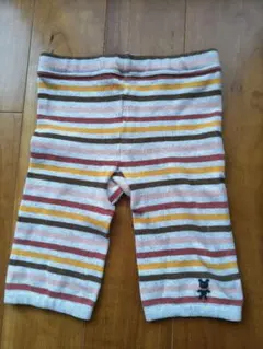 ミキハウス　 ボーダー パンツ　スパッツ　サイズ80