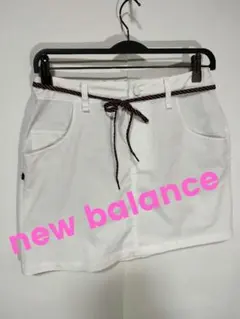処分価格！new balanceニューバランス ゴルフスカート白