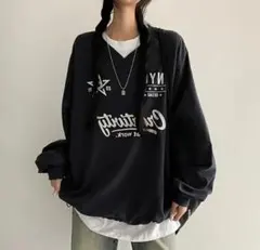 amood ウィンドブレーカートレーナー ブラック 黒