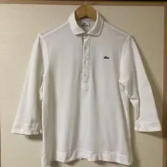 CHEMISE LACOSTE シュミーズラコステ 長袖ポロシャツ ホワイトM - メルカリ