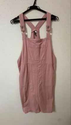 H&M オーバーサイズサロペットスカート ピンク