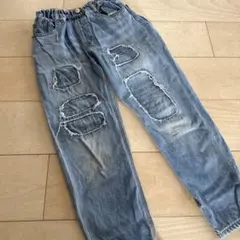 BREEZE ダメージ加工 デニムパンツ 140cmのサムネイル