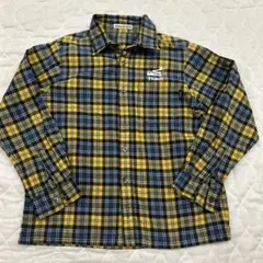 BeBe チェック柄 長袖シャツ 130cm べべ