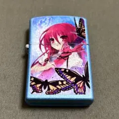 灼眼のシャナ ZIPPO風 オイルライター シャナ柄 ブルー アニメ グッズ