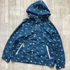 【MEI】新品未使用タグ付 マリン柄 撥水加工ナイロンパーカー サイズF